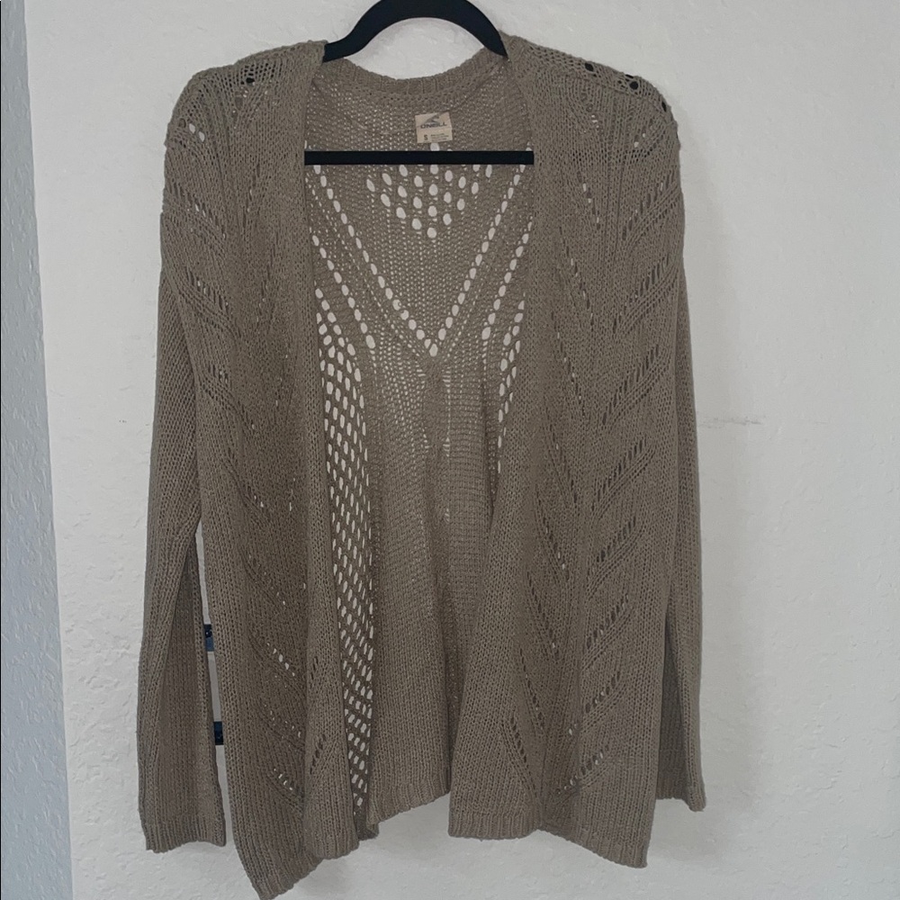 O'Neill Women's Taupe Cardigan Sweater